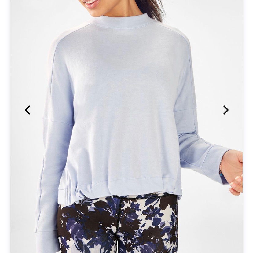 Fabletics High-Low Pullover Nwt